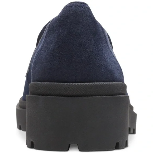 Clarks Womens Womens Calla Ease Slip-On Loafer Flats, Blue, Size 8 - Picture 6 of 8